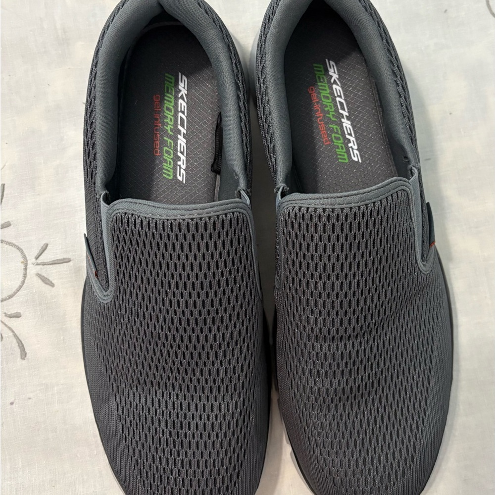 Skechers Men's Gray Slip-On Shoes
